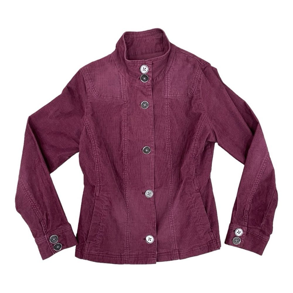 Prana Corduroy Burgundy Kara Cord Jacket Size Large